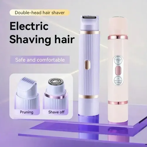 [depilador Para Mujer] Lavable Por Usb Eléctrico De Doble Ho