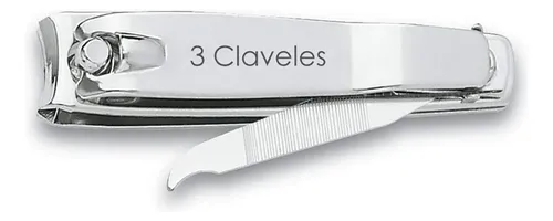 Cortaúñas Con Lima 5 Cm. 3 Claveles Acero Inoxidable F