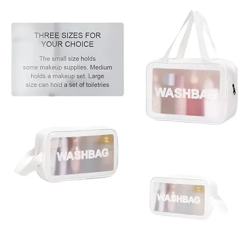 Neceser De Viaje Porta Cosméticos Maquillaje Estuche Pvc