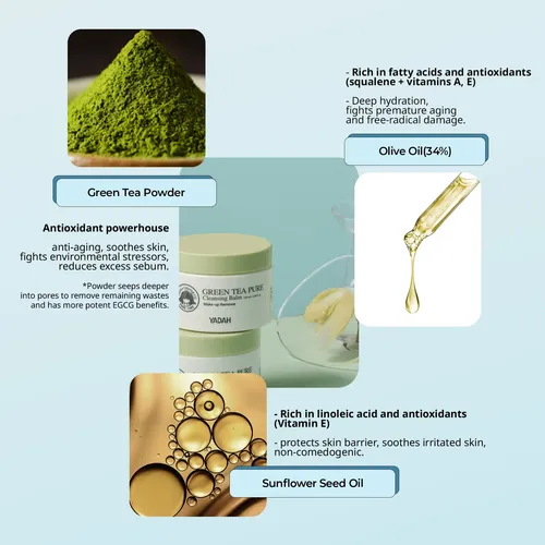 Bálsamo Limpiador Desmaquillante Yadah Green Tea 100ml
