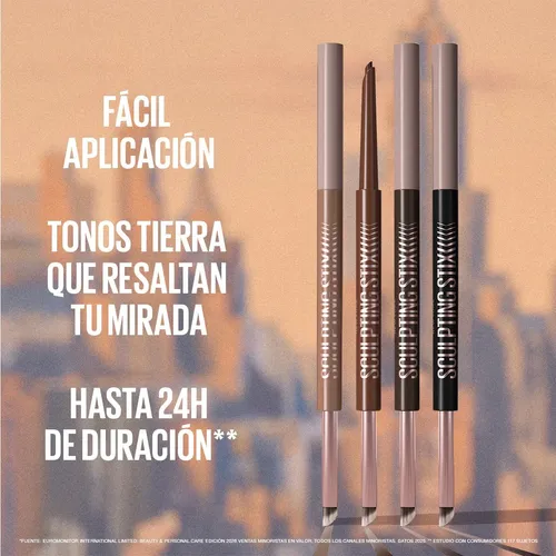 Delineador Ojos Maybelline Retráctil Sculpting Stix 2 En 1