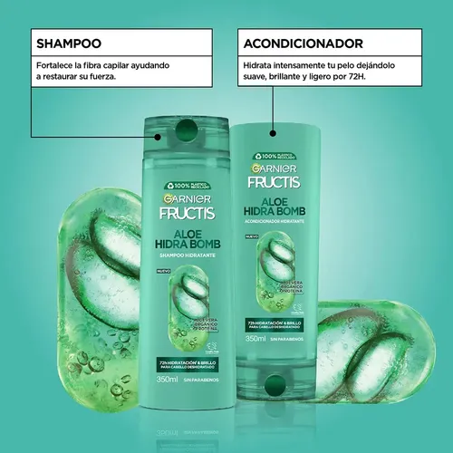 Shampoo Garnier Fructis Aloe Hidra Bomb 350ml