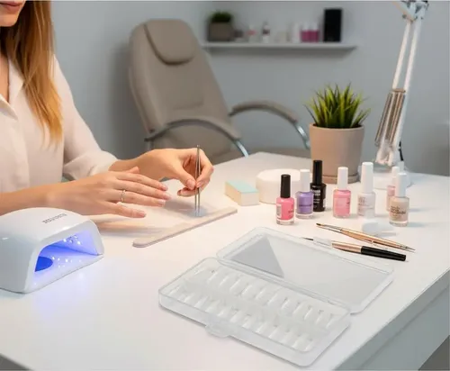 Tips Stiletto Soft Gel 240 Mely Nails Transparente Mate