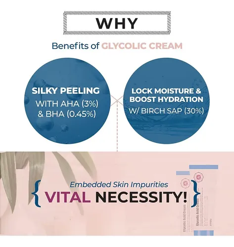 Glycolic Acid Cream 1.69 Fl Oz – Aha Bha Exfoliating Glycolic Acid Cream
