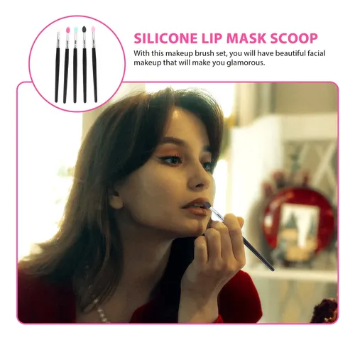 5pcs Brochas Creativas Lápiz Labial Sombras Maquillaje