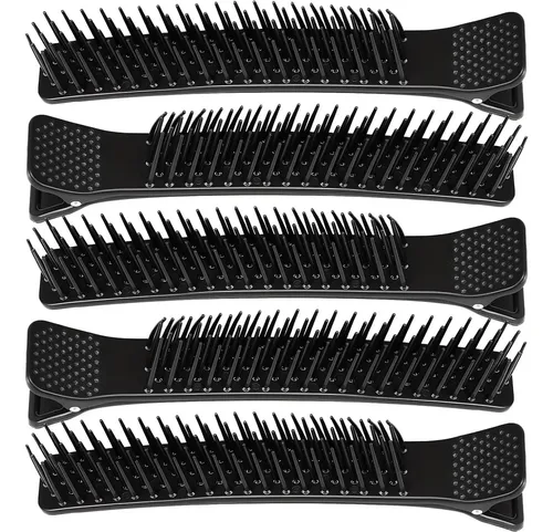 5 Clips De Agarre Antideslizantes Rjlcth Para Cabello Negro