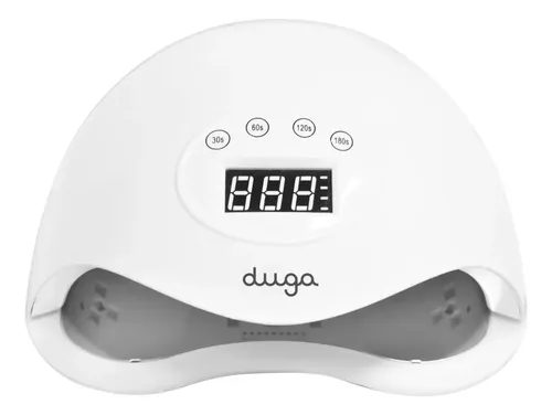 Cabina Para Uñas Semi Inalámbrica recargable 75 W Duga 36 luces LED U3039 Blanco