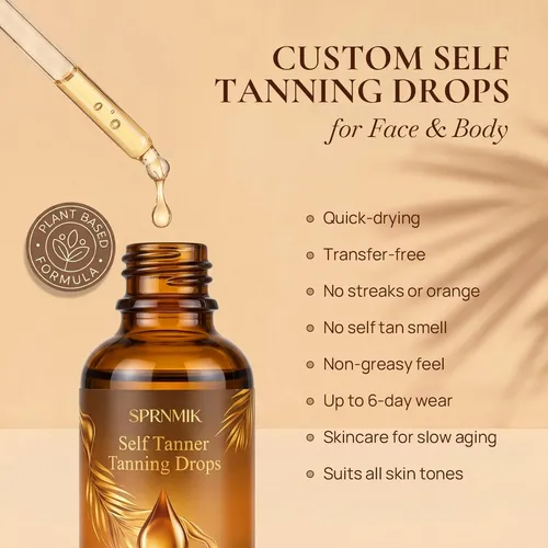 Sprnmik Autobronceador En Gotas 30ml Para Rostro Y Cuerpo