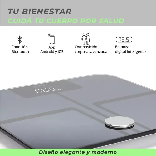 Balanza Digital Baño Mti Bluetooth Personal Corporal 180kg