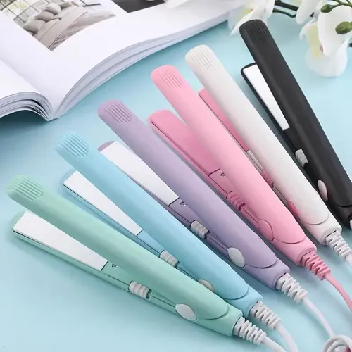 Planchita Mini Para Flequillo Pelo Para Cartera Viaje Estuch