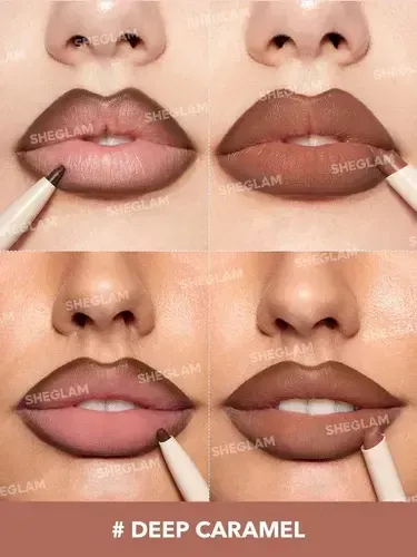 Sheglam – Glam 101 Lipstick & Liner Duo – Color Deep Caramel