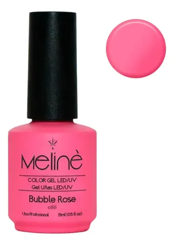 Meline Esmalte Semipermanente Gel Led/uv 086 Bubble Rose