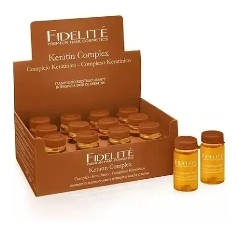 Fidelite 6 Ampollas Complejo Keratinico X 15 Ml