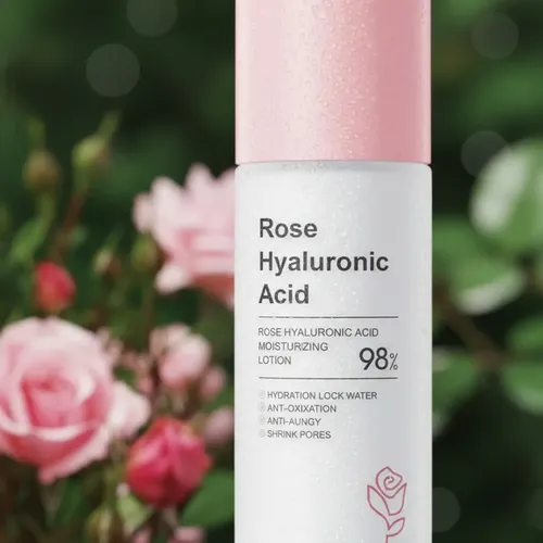 Loción Facial Hidratante Rose Ácido Hialurónico 98%