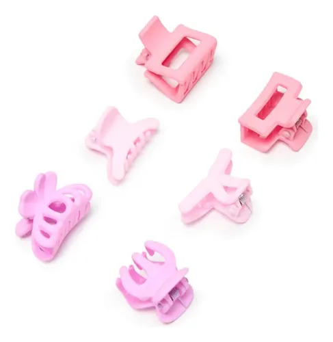 Set De Mini Broches De Pelo Xl Extra Large Bego Rosa Rosa