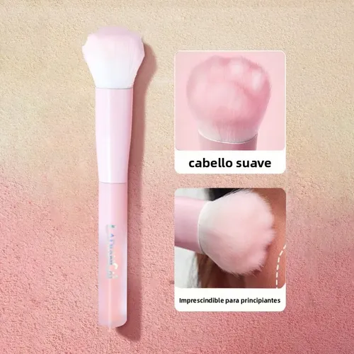 Set Brochas Maquillaje Polvo Rubor Fibra Suave Portátil Comp