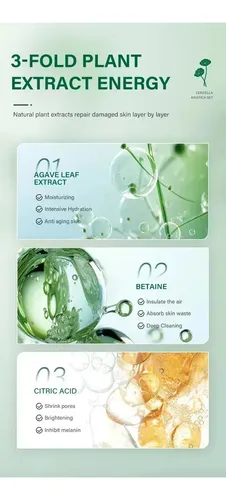 Set De Crema Limpiadora Hidratante Centella Asiatica Para