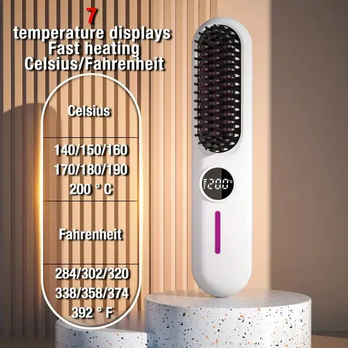 Plancha De Pelo Liso Multifuncional Eléctrica Hot Comb