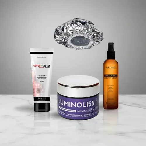Kit Alisado Progresivo Luminoliss + Shampoo Y Brillo Peinar