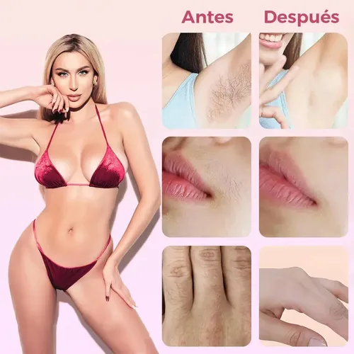 Depiladora Para Mujer Electrica Doble Cabeza 2 En1 Rosa