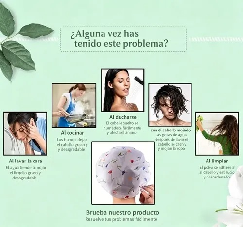 6 Gorros De Baño Elásticos Reutilizables E Impermeables