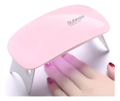 Lámpara Led Uv Para Uñas Gel Zbjbinch 6w Portátil