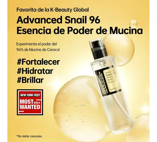 Cosrx Esencia Hidratante Con Mucina De Caracol 96% 100 Ml
