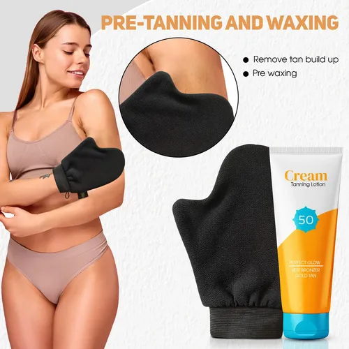 Guante Exfoliante Corporal Autobronceador Y Tratamiento Vell