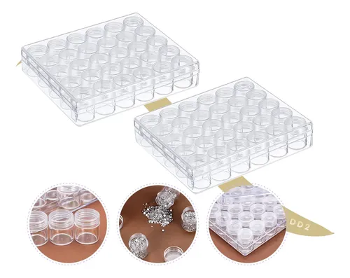 Organizador Acrílico Para Strass Cristales 30 Potes Manicura