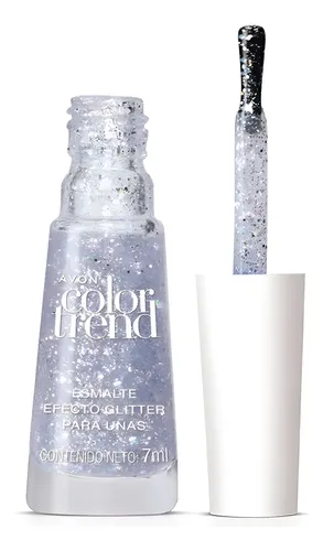 Color Trend Avon Top Coat Efecto Glitters Para Uñas 7ml
