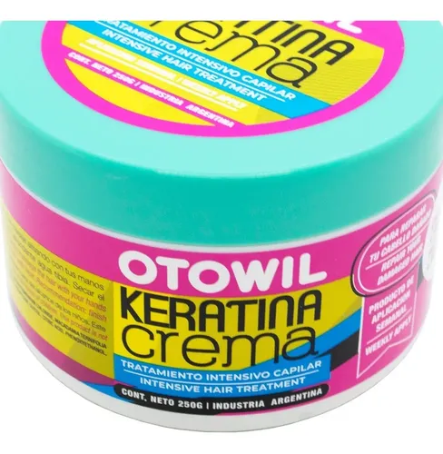 Otowil Keratina Crema Máscara Antifrizz Nutritiva X 250g