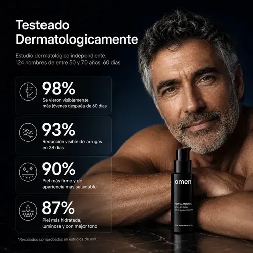 Serum Facial X6 Antiage Para Hombre Omen 50 Ml