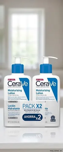 Cerave Loción Hidratante Corporal Facial 236ml Pack X2