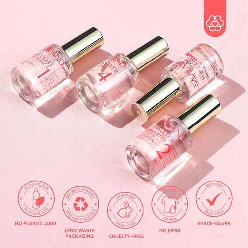 Set De Dip Powder Saviland 15 Ml Base Top Coat Activator
