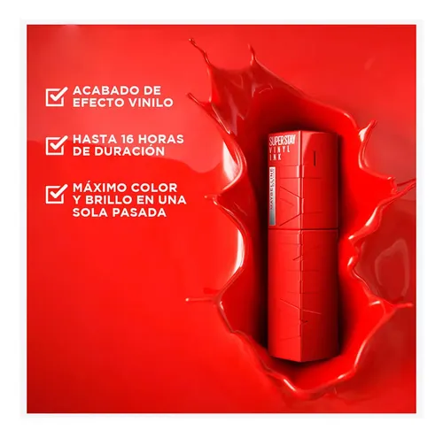 Labial Líquido Maybelline Superstay Vinyl Ink Unrivaled X 4,
