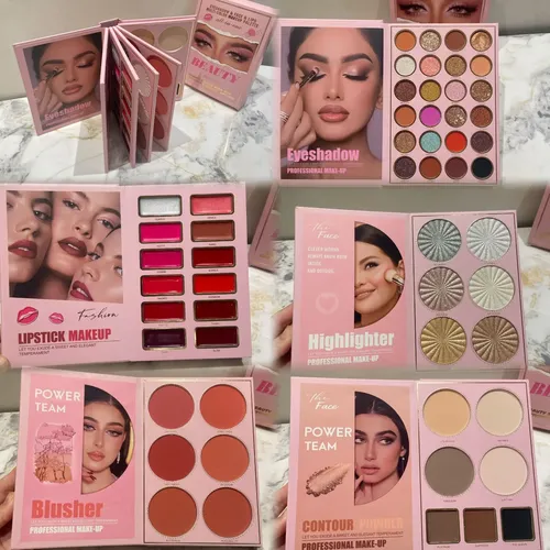 Set Maquillaje Completo Estuche Forma De Libro