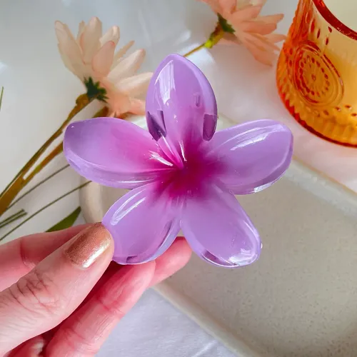 Broches Pelo Flores Hawaiianas  Gancho Flor Tendencia Xl