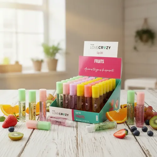 Set 36 Brillos Labial Frutales Roll On A Bolilla Love Crazy