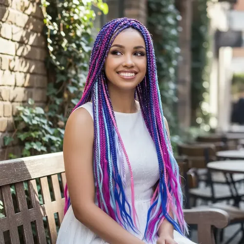 Kanekalon Extension Pelo Termico Trenza Africana 60cm Lfme Fucsia A 18
