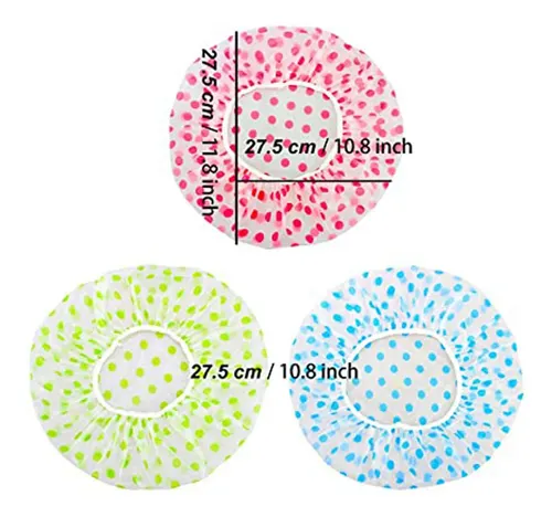 Gorro De Ducha Reutilizable 3 Piezas, Capucha De Baño, Elást