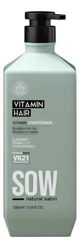 SOW Natural Vitamin kit shampoo + acondicionador + mascara grandes