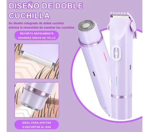 Depiladora Eléctrica 2 En 1 Para Mujer, Recargable Usb