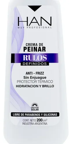 Han Rulos Definidos Crema De Peinar Protector Térmico 200ml