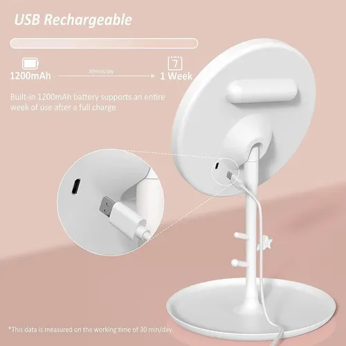Espejos De Maquillaje Y Baño Regulables Con Luces Led H