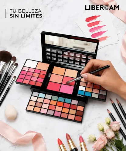 Set Maquillaje Completo 74 Colores Paleta De Sombras