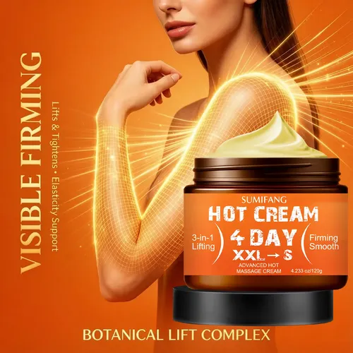 Crema De Masaje Caliente, Reafirmante Y Suavizante, 120 G