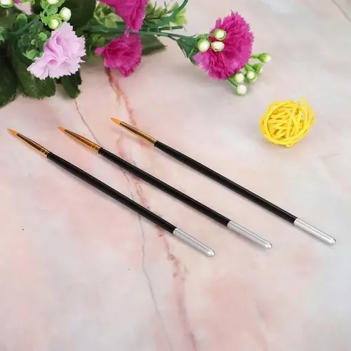 Kit De Pincel Liner X 3 Decoration Nail Art Professional