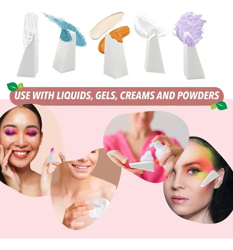 Cuñas Cosméticas Earth & I 32 Unidades Precortadas Sin Látex