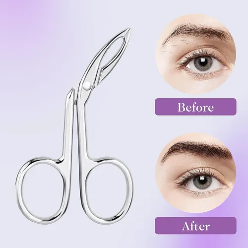 Pinzas Para Cejas Acero Inoxidable Punta Recta Y Oblicua
