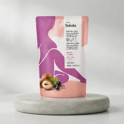 Pack X2 Repuesto Crema Corporal Natura Tododia Avellana Casi